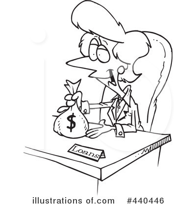 Royalty-Free (RF) Loan Clipart Illustration by toonaday - Stock Sample #440446