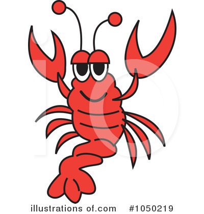 Royalty-Free (RF) Lobster Clipart Illustration by Andy Nortnik - Stock Sample #1050219