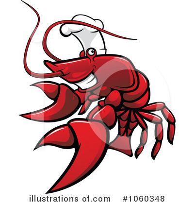 Royalty-Free (RF) Lobster Clipart Illustration by Vector Tradition SM - Stock Sample #1060348