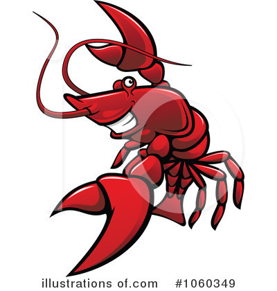 Royalty-Free (RF) Lobster Clipart Illustration by Vector Tradition SM - Stock Sample #1060349