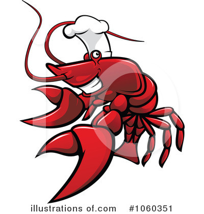 Royalty-Free (RF) Lobster Clipart Illustration by Vector Tradition SM - Stock Sample #1060351