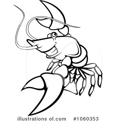 Royalty-Free (RF) Lobster Clipart Illustration by Vector Tradition SM - Stock Sample #1060353