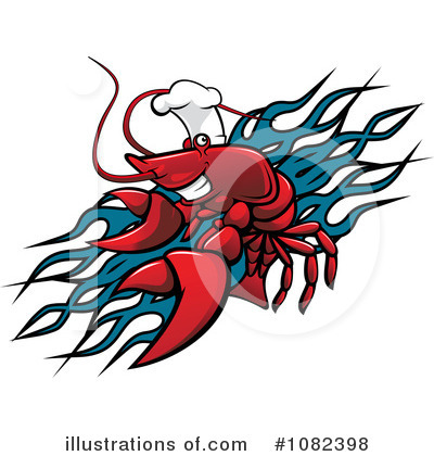 Royalty-Free (RF) Lobster Clipart Illustration by Vector Tradition SM - Stock Sample #1082398