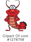 Lobster Clipart #1278798 by Dennis Holmes Designs