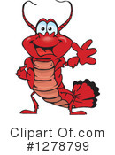 Lobster Clipart #1278799 by Dennis Holmes Designs