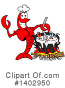 Lobster Clipart #1402950 by LaffToon