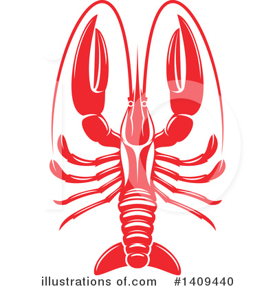 Royalty-Free (RF) Lobster Clipart Illustration by Vector Tradition SM - Stock Sample #1409440