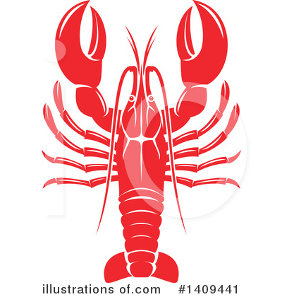 Lobster Clipart #1409441 by Vector Tradition SM