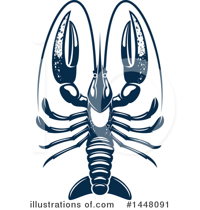 Lobster Clipart #1448091 by Vector Tradition SM