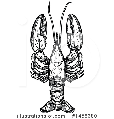 Royalty-Free (RF) Lobster Clipart Illustration by Vector Tradition SM - Stock Sample #1458380