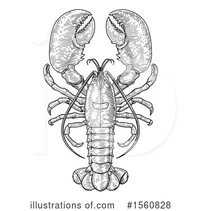 Lobster Clipart #1560828 by AtStockIllustration