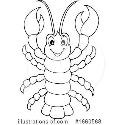 Royalty-Free (RF) Lobster Clipart Illustration by visekart - Stock Sample #1660568