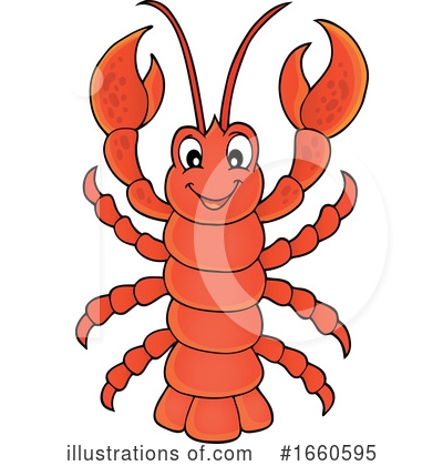 Royalty-Free (RF) Lobster Clipart Illustration by visekart - Stock Sample #1660595