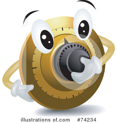 Royalty-Free (RF) Lock Clipart Illustration by BNP Design Studio - Stock Sample #74234