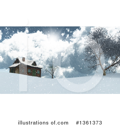 Royalty-Free (RF) Log Cabin Clipart Illustration by KJ Pargeter - Stock Sample #1361373