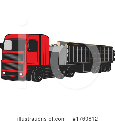 Big Rig Clipart #1760812 by Vector Tradition SM