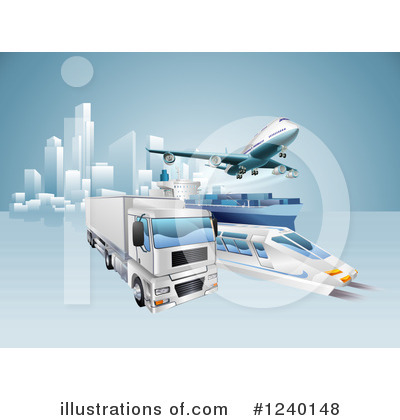 Logistics Clipart #1240148 by AtStockIllustration