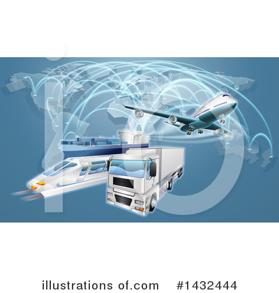 Logistics Clipart #1432444 by AtStockIllustration