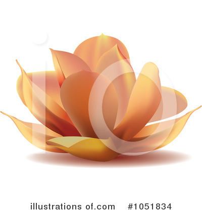 Royalty-Free (RF) Lotus Clipart Illustration by Eugene - Stock Sample #1051834