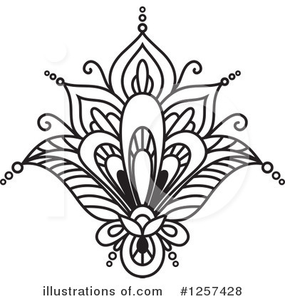 Royalty-Free (RF) Lotus Clipart Illustration by Vector Tradition SM - Stock Sample #1257428