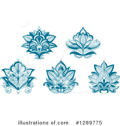 Royalty-Free (RF) Lotus Clipart Illustration by Vector Tradition SM - Stock Sample #1289775