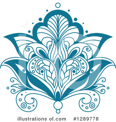 Royalty-Free (RF) Lotus Clipart Illustration by Vector Tradition SM - Stock Sample #1289778
