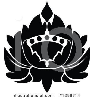Royalty-Free (RF) Lotus Clipart Illustration by Vector Tradition SM - Stock Sample #1289814