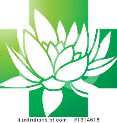 Royalty-Free (RF) Lotus Clipart Illustration by Lal Perera - Stock Sample #1314618