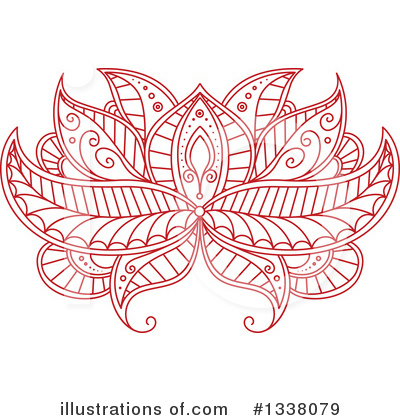Royalty-Free (RF) Lotus Clipart Illustration by Vector Tradition SM - Stock Sample #1338079