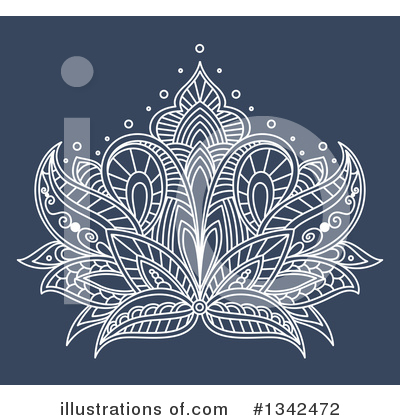 Royalty-Free (RF) Lotus Clipart Illustration by Vector Tradition SM - Stock Sample #1342472