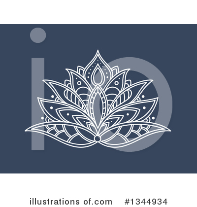 Royalty-Free (RF) Lotus Clipart Illustration by Vector Tradition SM - Stock Sample #1344934