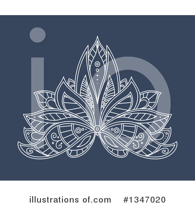 Royalty-Free (RF) Lotus Clipart Illustration by Vector Tradition SM - Stock Sample #1347020