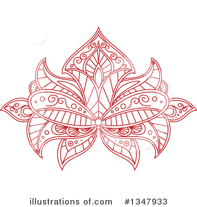 Royalty-Free (RF) Lotus Clipart Illustration by Vector Tradition SM - Stock Sample #1347933