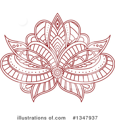 Royalty-Free (RF) Lotus Clipart Illustration by Vector Tradition SM - Stock Sample #1347937