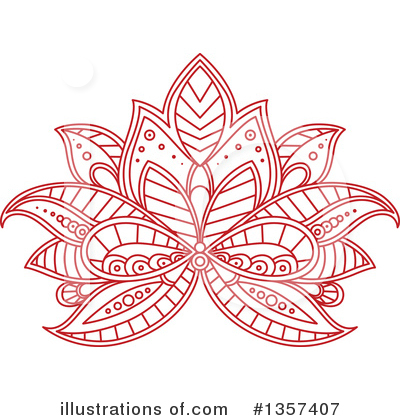 Royalty-Free (RF) Lotus Clipart Illustration by Vector Tradition SM - Stock Sample #1357407