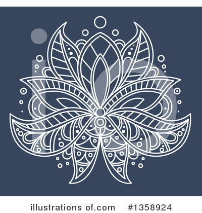 Royalty-Free (RF) Lotus Clipart Illustration by Vector Tradition SM - Stock Sample #1358924