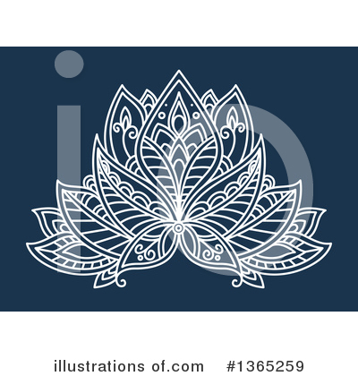 Royalty-Free (RF) Lotus Clipart Illustration by Vector Tradition SM - Stock Sample #1365259