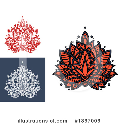 Royalty-Free (RF) Lotus Clipart Illustration by Vector Tradition SM - Stock Sample #1367006
