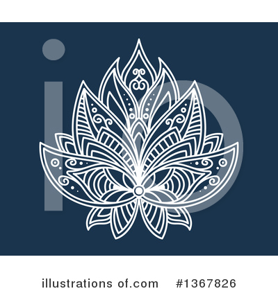 Royalty-Free (RF) Lotus Clipart Illustration by Vector Tradition SM - Stock Sample #1367826