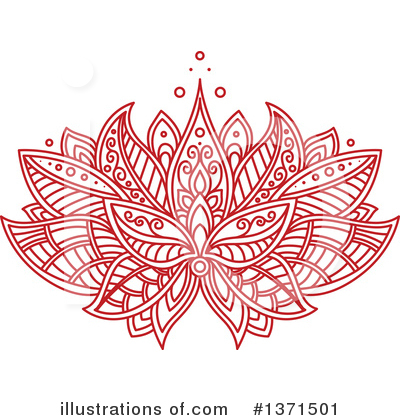 Henna Flower Clipart #1371501 by Vector Tradition SM