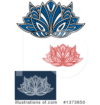 Royalty-Free (RF) Lotus Clipart Illustration by Vector Tradition SM - Stock Sample #1373650