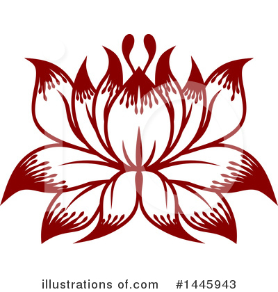 Lotus Flower Clipart #1445943 by AtStockIllustration