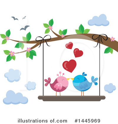 Lovebirds Clipart #1445969 by visekart