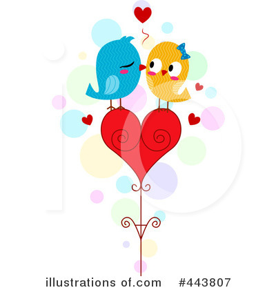 Royalty-Free (RF) Love Birds Clipart Illustration by BNP Design Studio - Stock Sample #443807