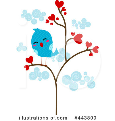 Royalty-Free (RF) Love Birds Clipart Illustration by BNP Design Studio - Stock Sample #443809