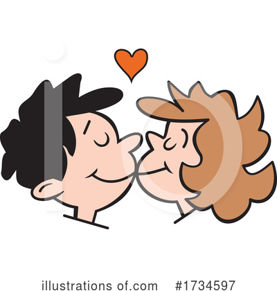 Couple Clipart #1734597 by Johnny Sajem