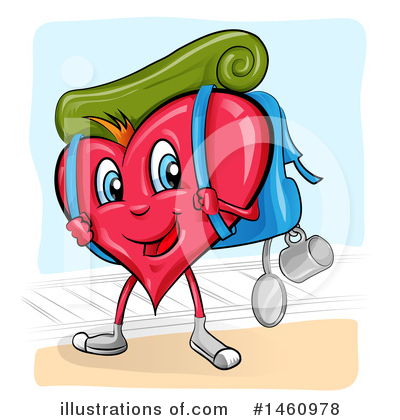 Royalty-Free (RF) Love Heart Clipart Illustration by Domenico Condello - Stock Sample #1460978