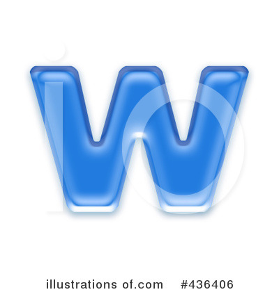Royalty-Free (RF) Lowercase Blue Letter Clipart Illustration by chrisroll - Stock Sample #436406