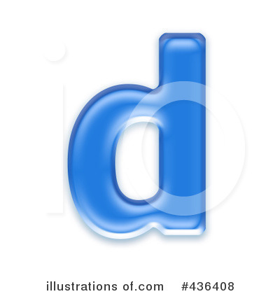 Royalty-Free (RF) Lowercase Blue Letter Clipart Illustration by chrisroll - Stock Sample #436408