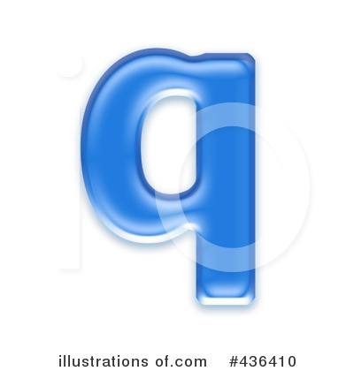 Royalty-Free (RF) Lowercase Blue Letter Clipart Illustration by chrisroll - Stock Sample #436410